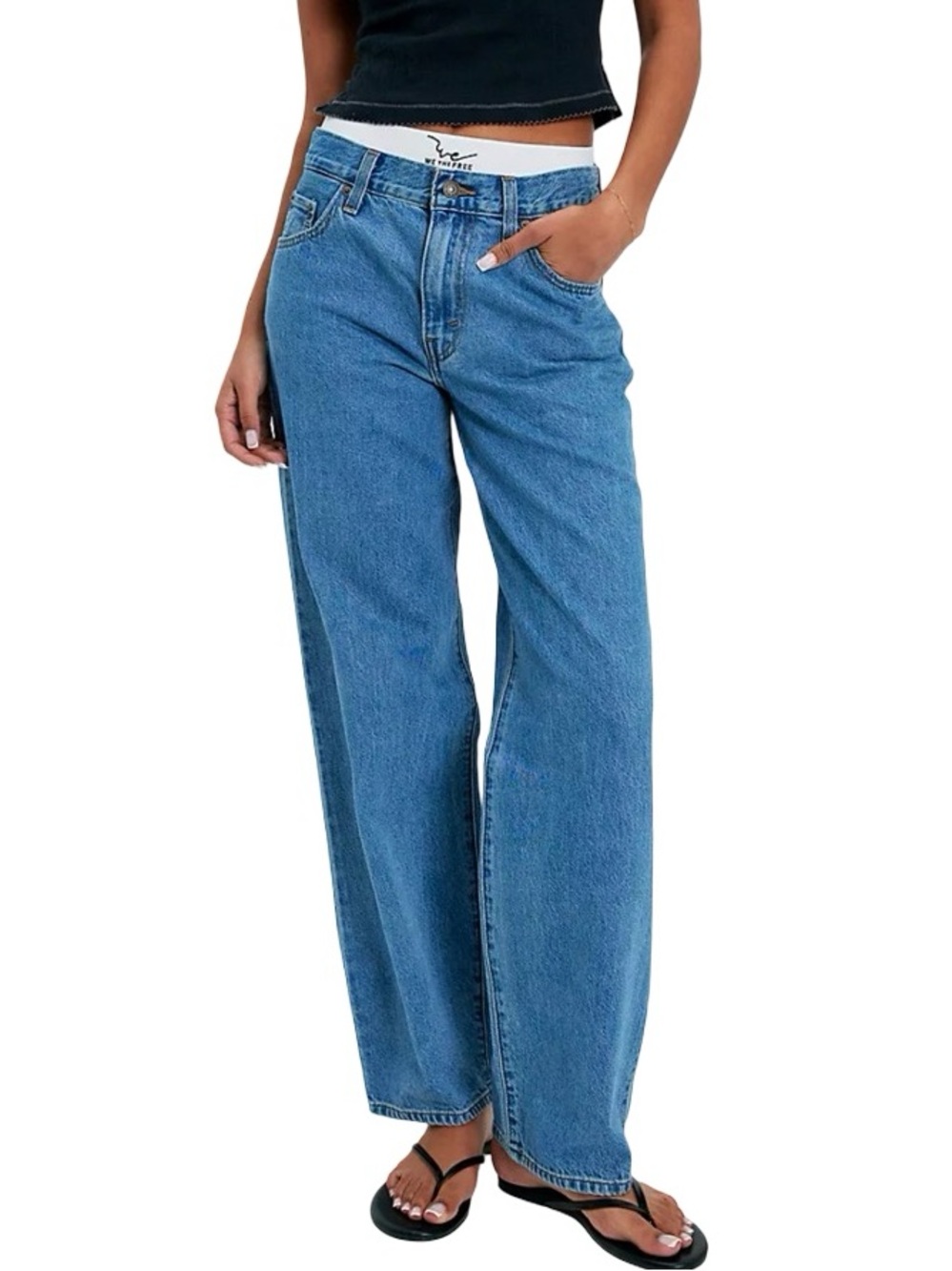 Levis Baggy Dad Mid Rise Straight Leg Loose Fit Denim Jeans Size 29 NWT NEW